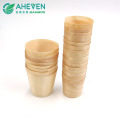 100% Compostable pine wood coffee cup drinking cup ice cream cup